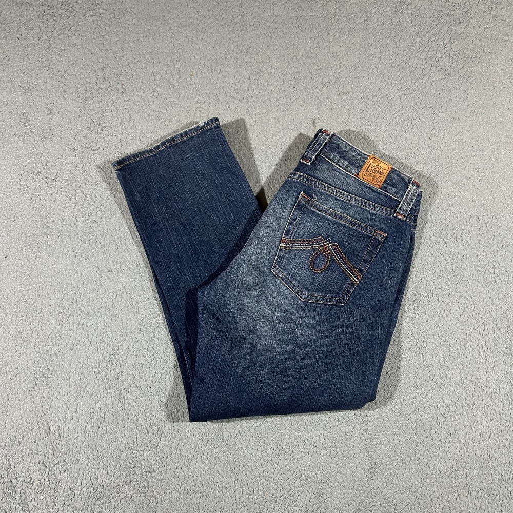Lucky Brand Anti Lola Ankle Crop Women's Size 8/29 Blue Jeans #3973